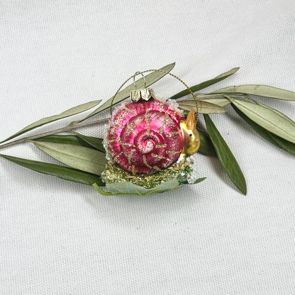 Snail on Leaf Ornament