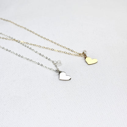 Gold Heart Unity Necklace