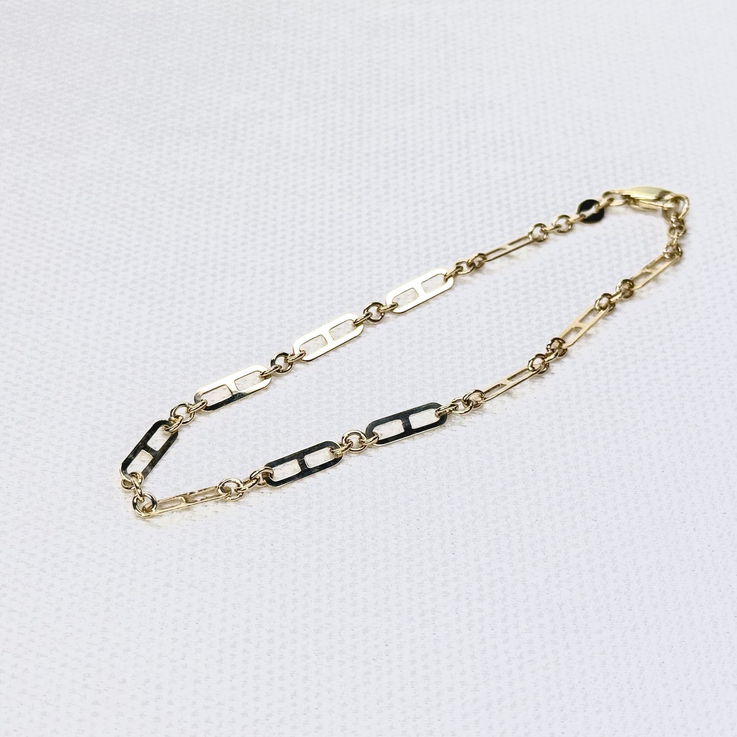 10K Gold Fancy Links Bracelet