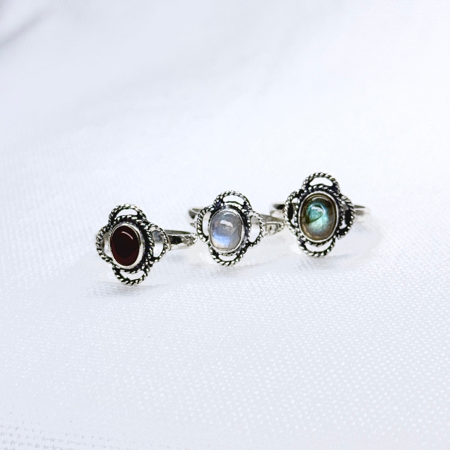 Silver Gemstone Ring #7