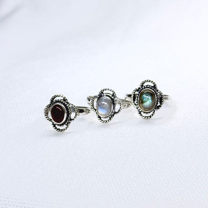 Silver Gemstone Ring #7