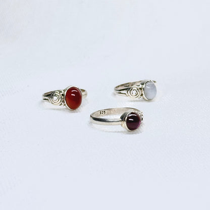 Silver Gemstone Ring #1