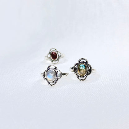 Silver Gemstone Ring #7