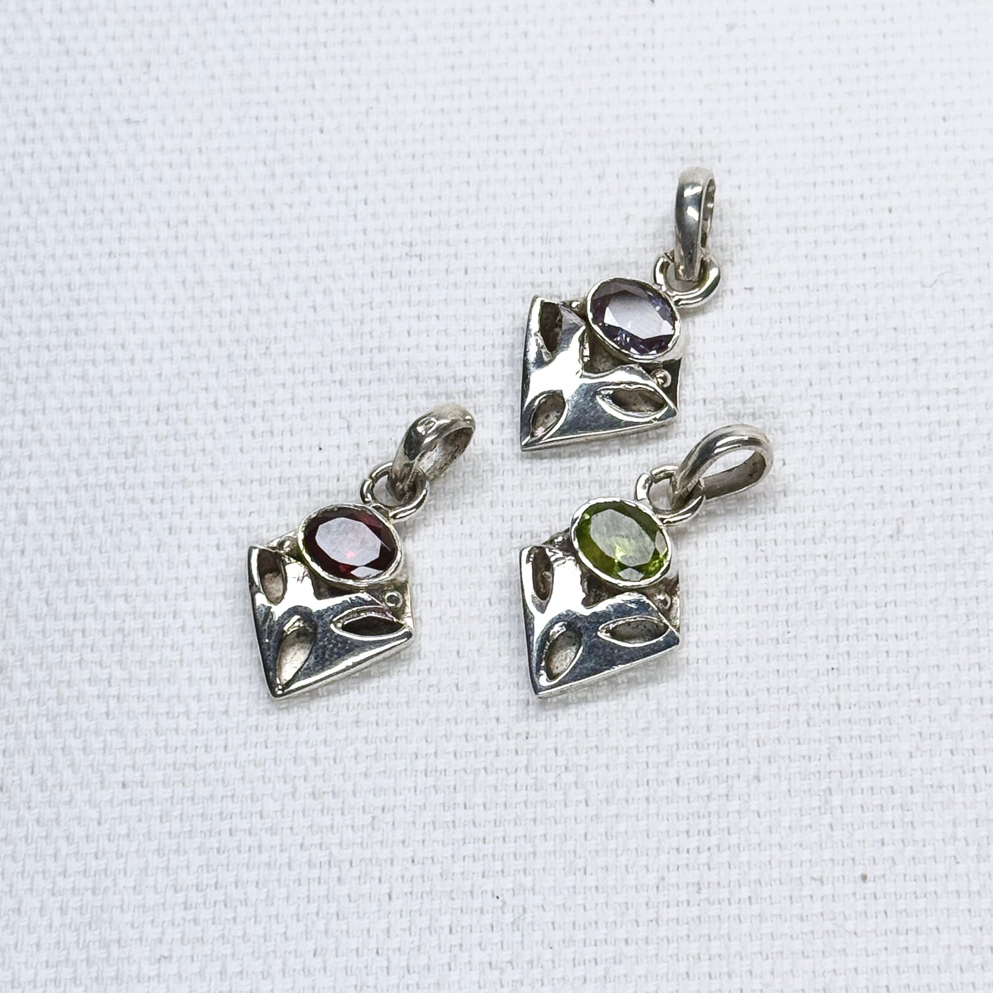 Silver Gem Pendant #6
