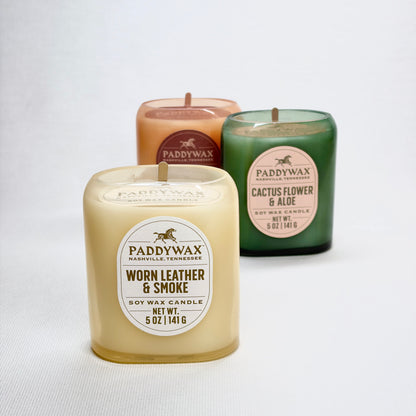 Worn Leather + Smoke 5oz Candle