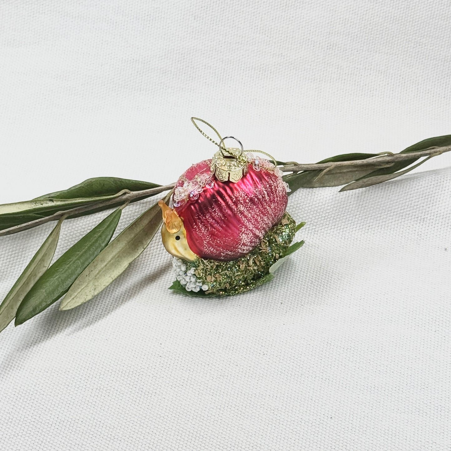 Snail on Leaf Ornament