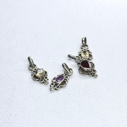 Silver Gem Pendant #9