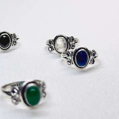 Silver Gemstone Ring #14