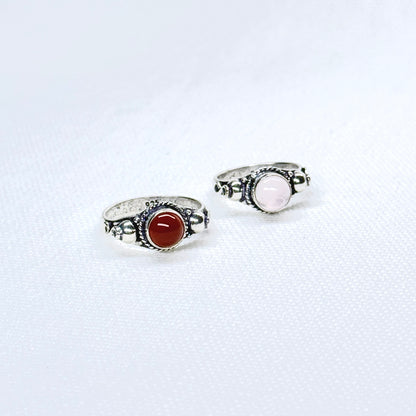 Silver Gemstone Ring #8