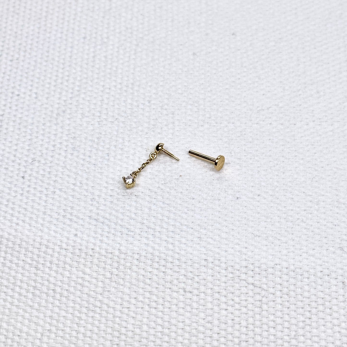 14K Dangle Single Piece