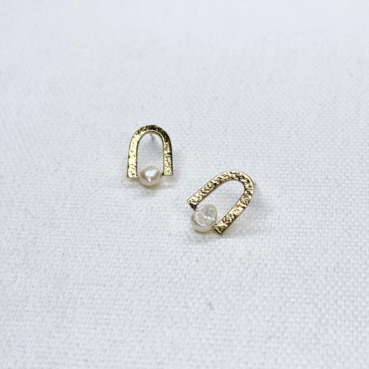 Stone Arch Earrings