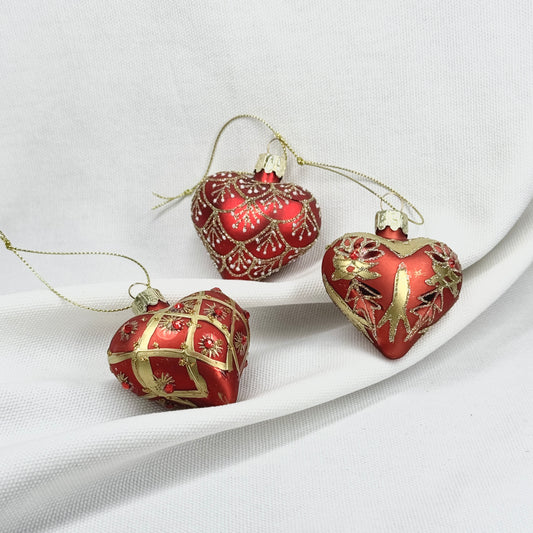 Glass Heart Ornament