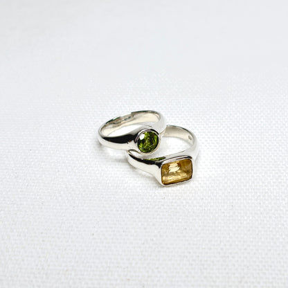 Silver Gemstone Ring #16