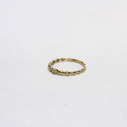 10K Rice Beads Ring