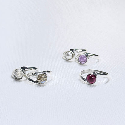 Silver Gemstone Ring #11