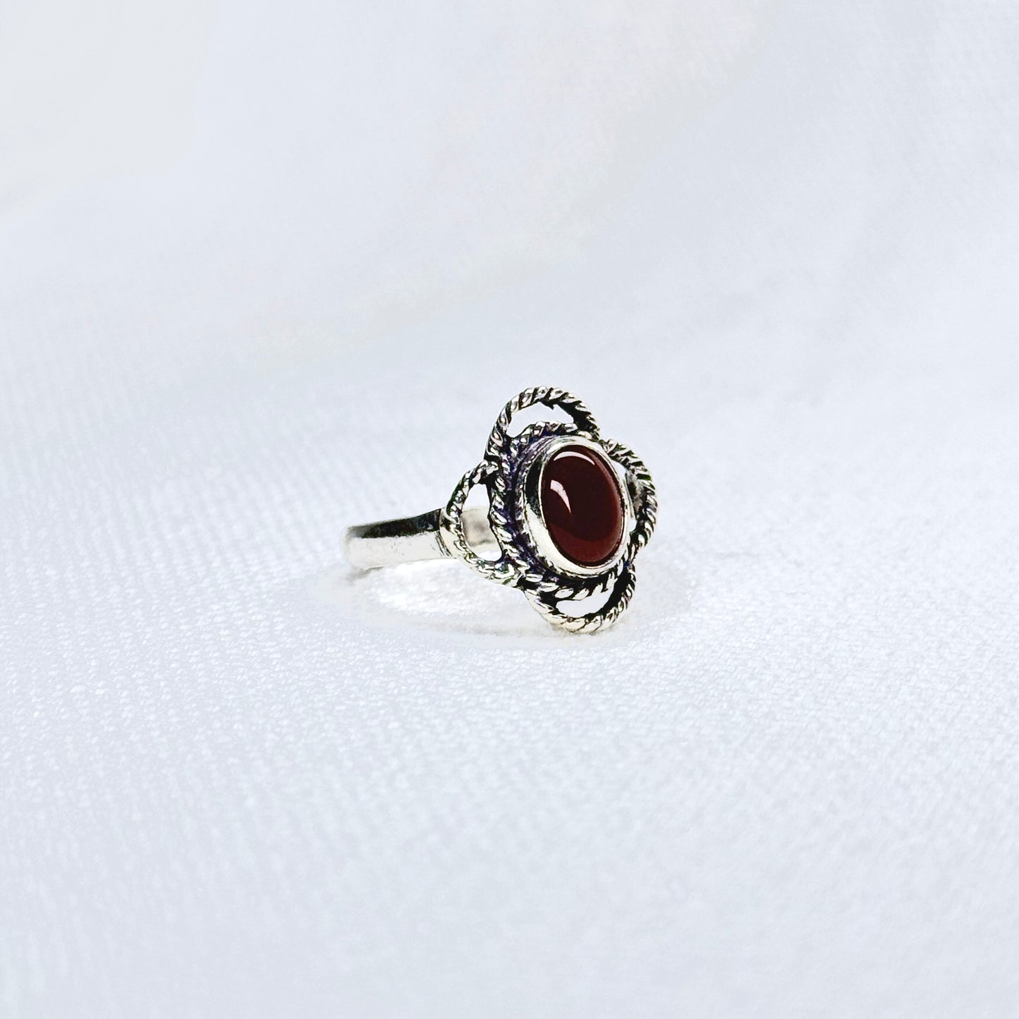 Silver Gemstone Ring #7