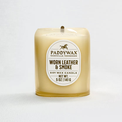 Worn Leather + Smoke 5oz Candle