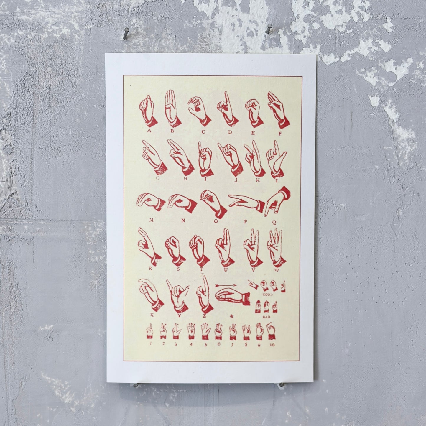 Sign Language Postcard