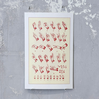 Sign Language Postcard
