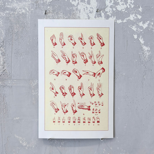 Sign Language Postcard