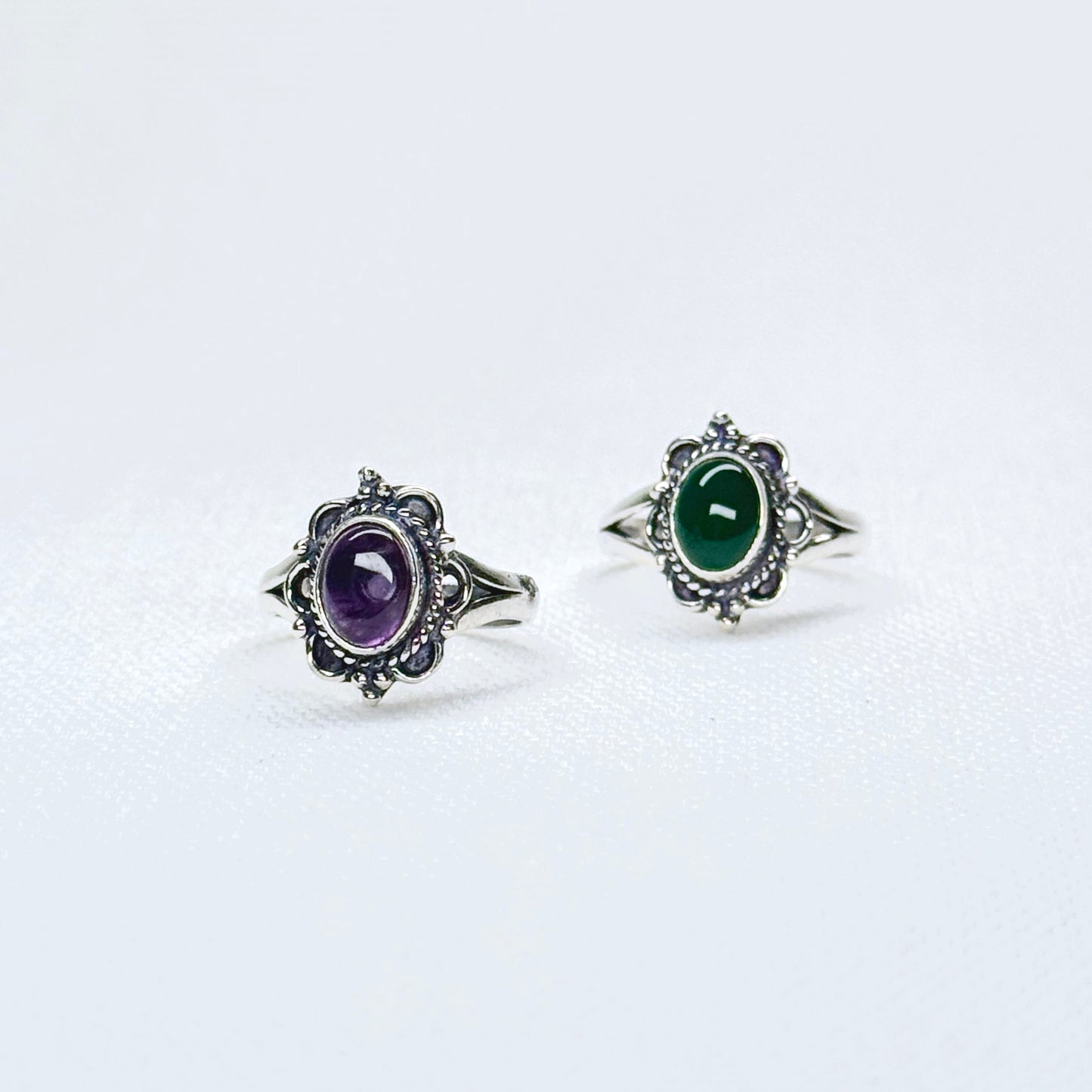 Silver Gemstone Ring #9