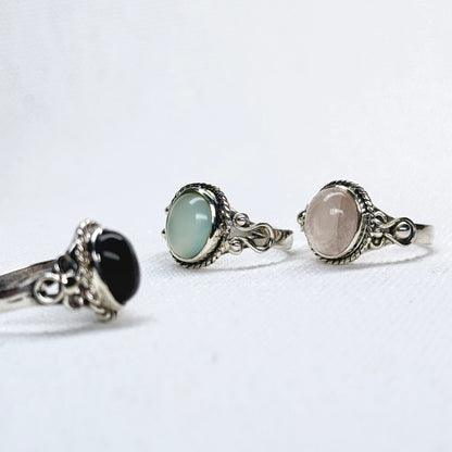 Silver Gemstone Ring #6