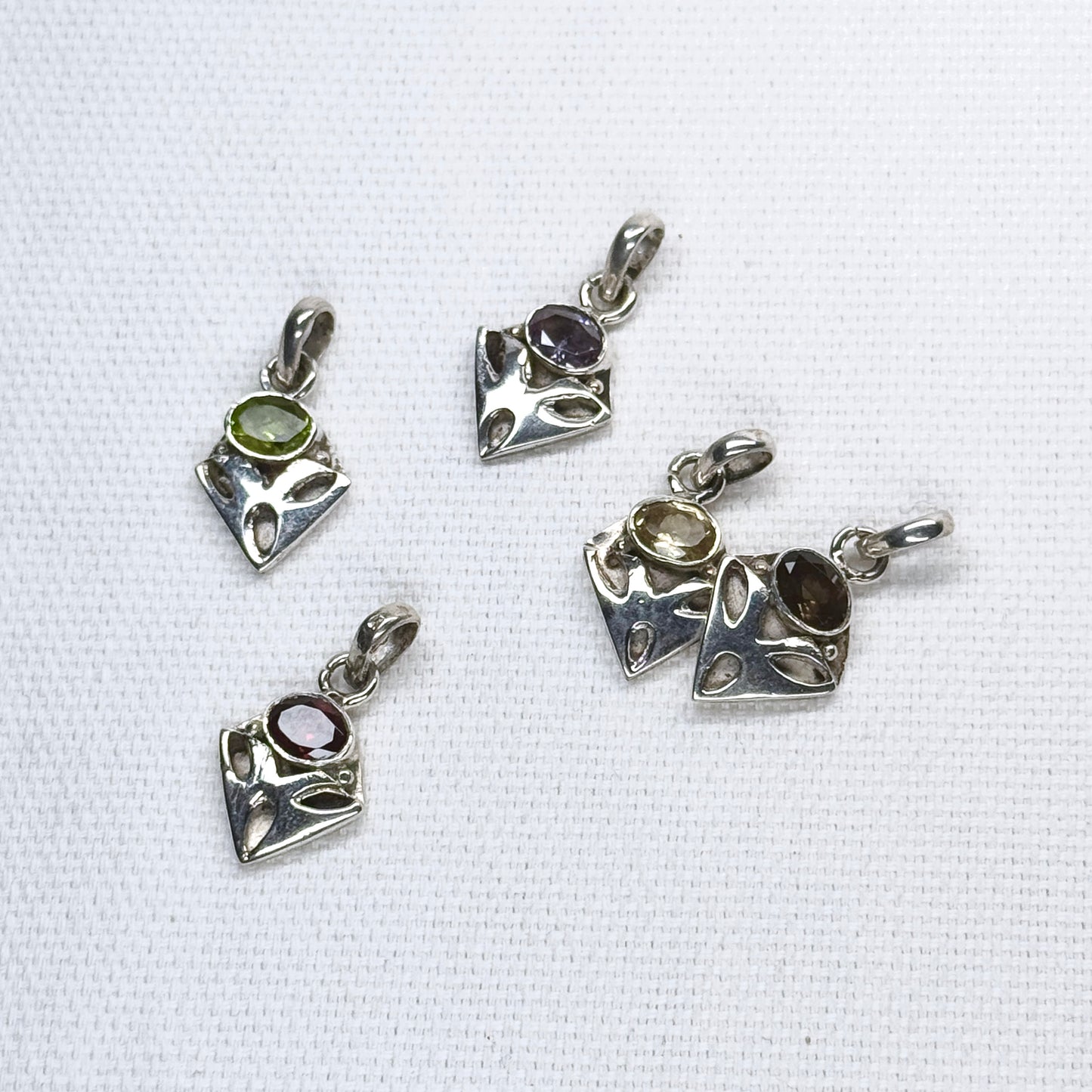 Silver Gem Pendant #6