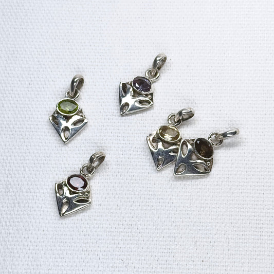 Silver Gem Pendant #6
