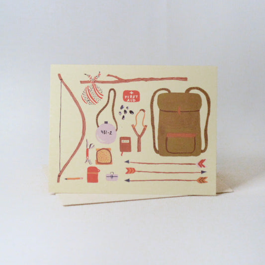 'Backpacking' Card