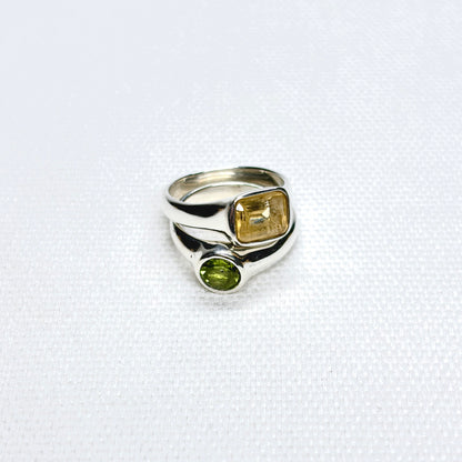Silver Gemstone Ring #16