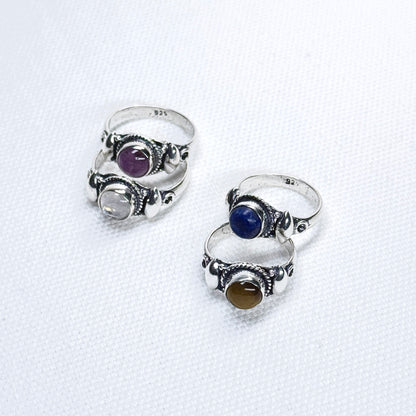 Silver Gemstone Ring #10