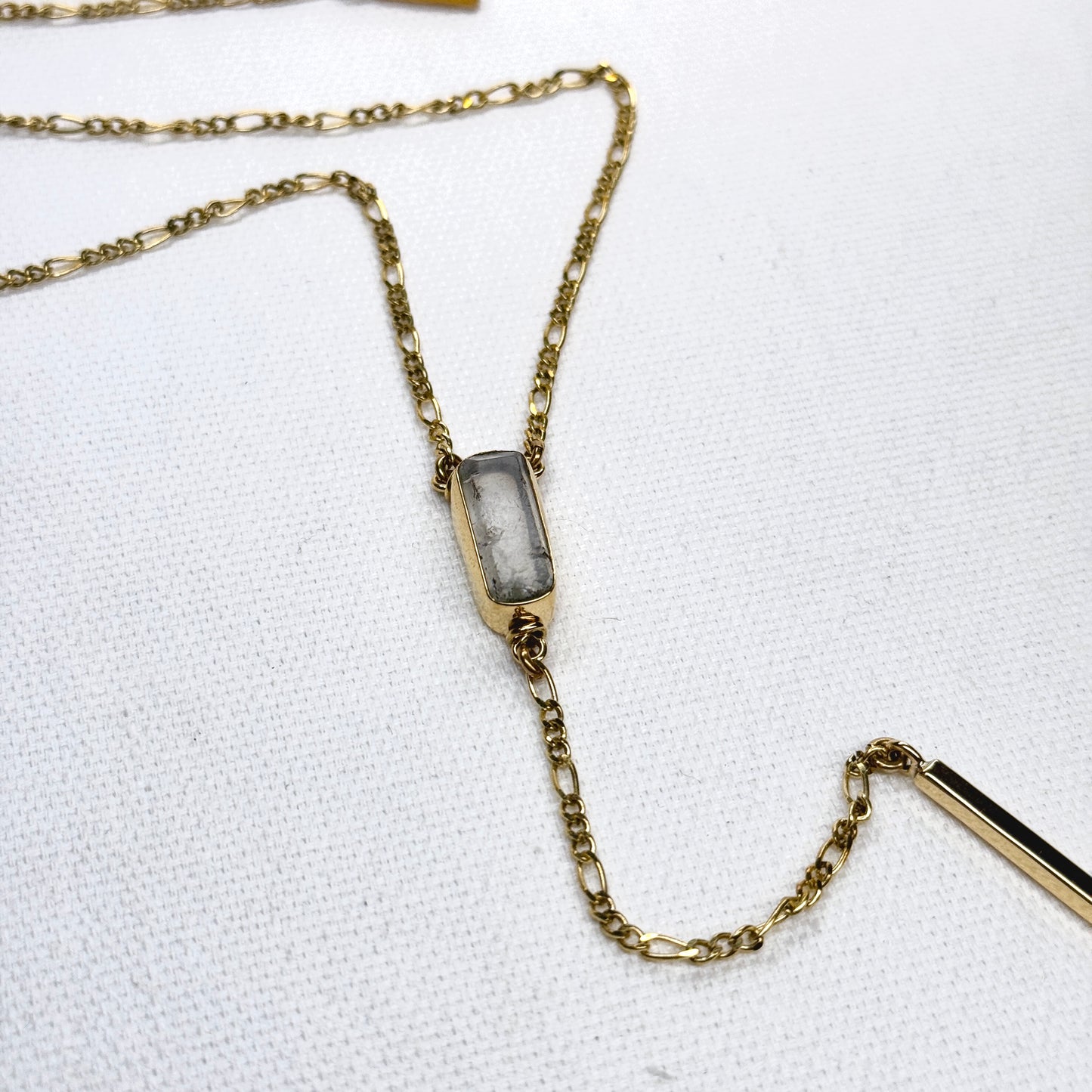 Ilumina Y Drop Bar Necklace