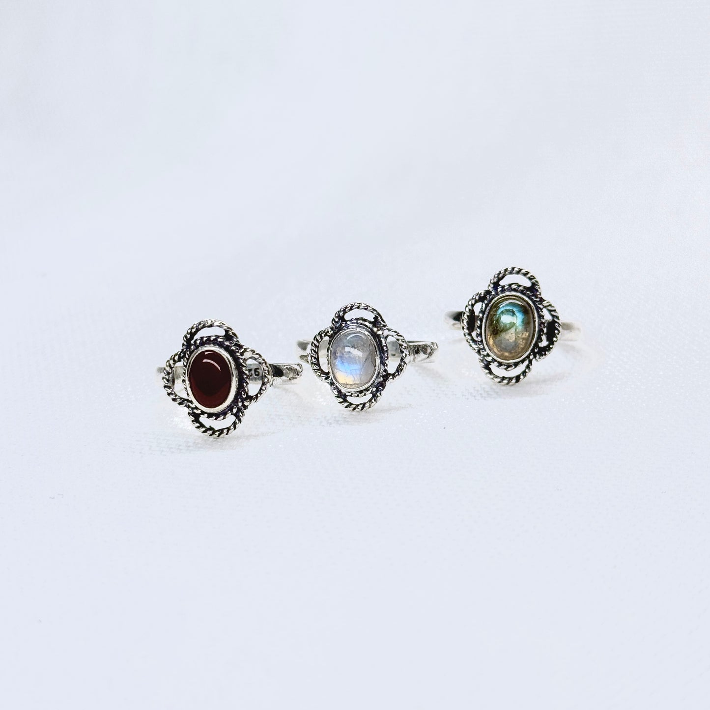 Silver Gemstone Ring #7
