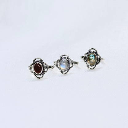 Silver Gemstone Ring #7