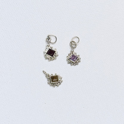 Silver Gem Pendant #8