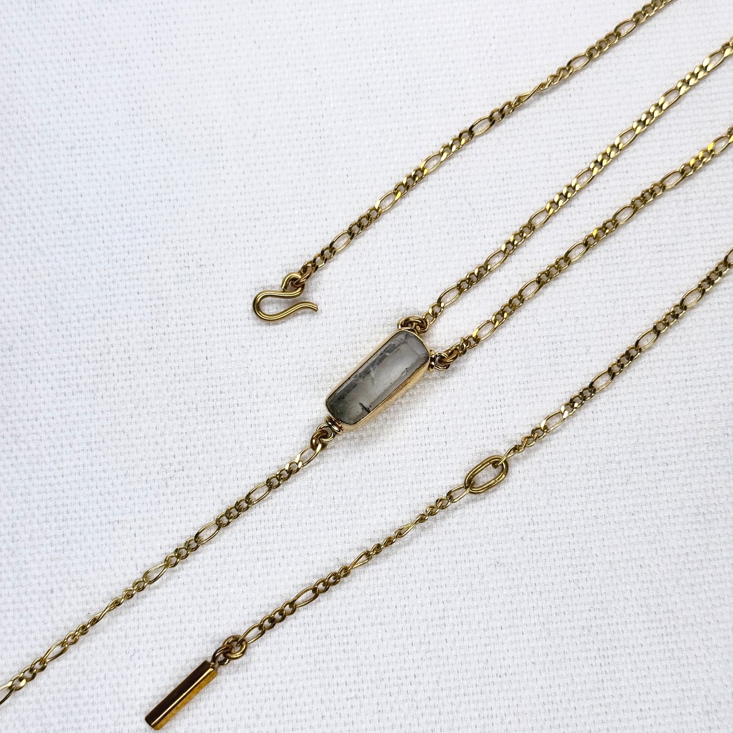 Ilumina Y Drop Bar Necklace