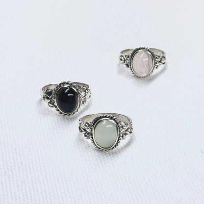 Silver Gemstone Ring #6