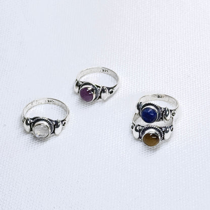Silver Gemstone Ring #10