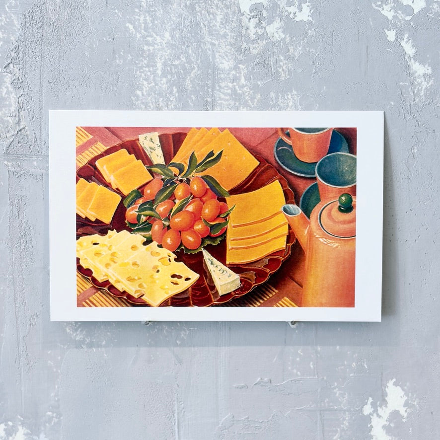 Cheese Plate Postcard