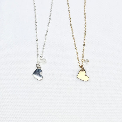 Gold Heart Unity Necklace