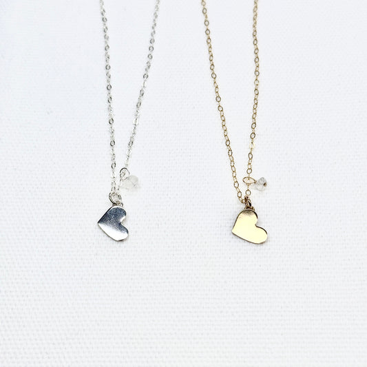 Gold Heart Unity Necklace