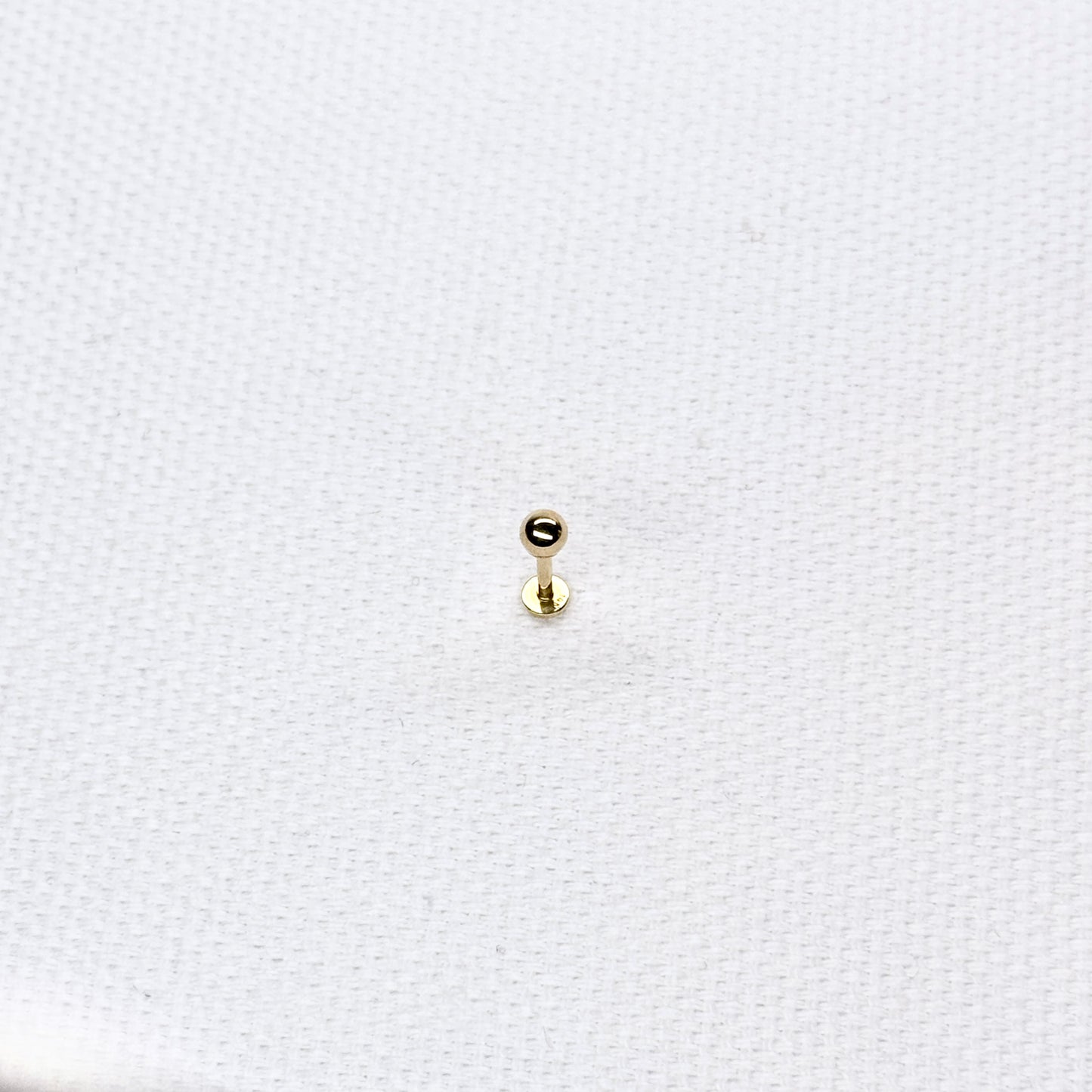14K Ball Stud Single Piece