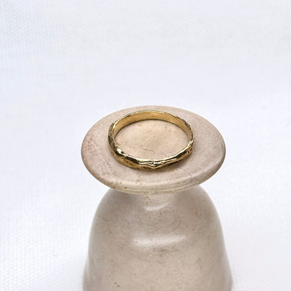 Narrow 14K Gold Band Ring