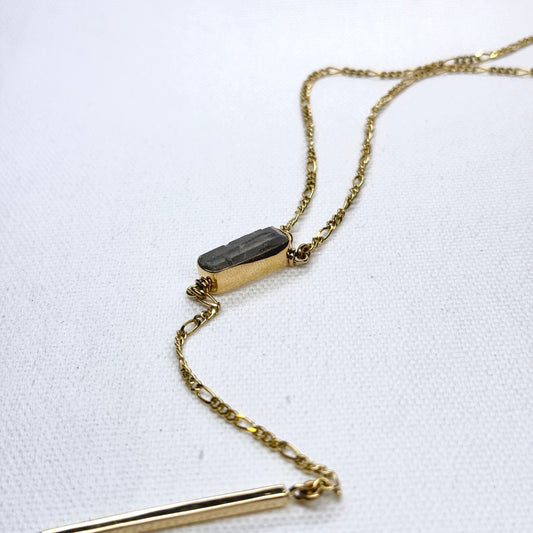 Ilumina Y Drop Bar Necklace