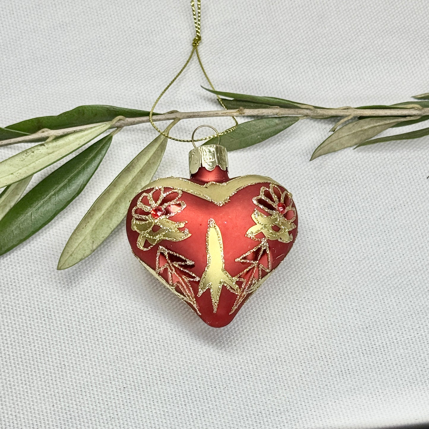 Glass Heart Ornament