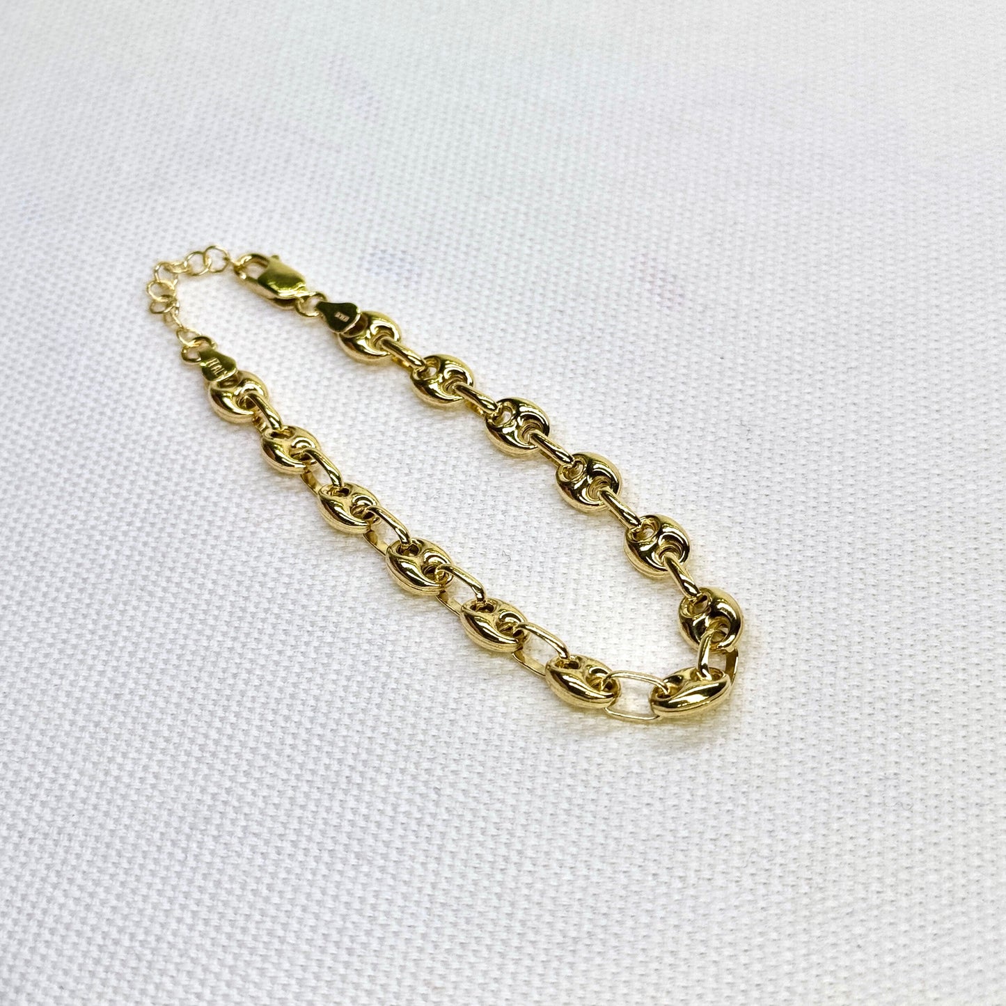 Puffed Link Bracelet