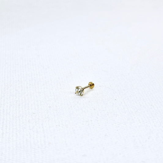 14K Solitaire Single Piece