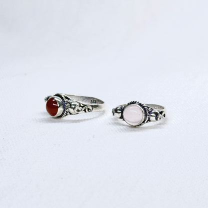 Silver Gemstone Ring #8