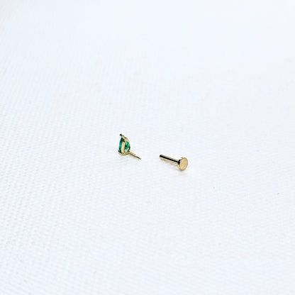 14K Pear Single Piece