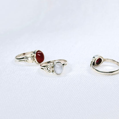 Silver Gemstone Ring #1